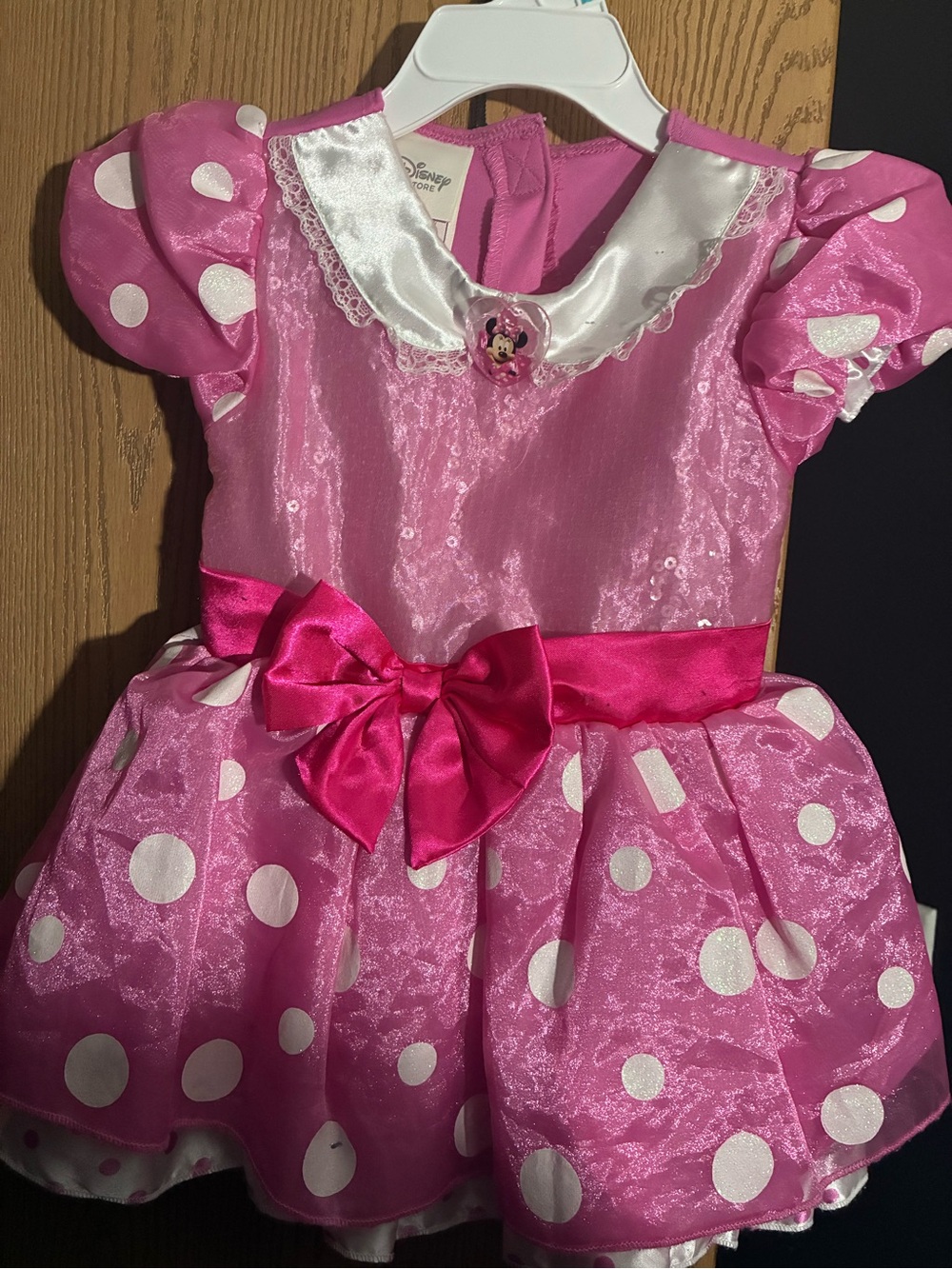 Disney Hot Pink and White Polka Dot Minnie Dress Costume